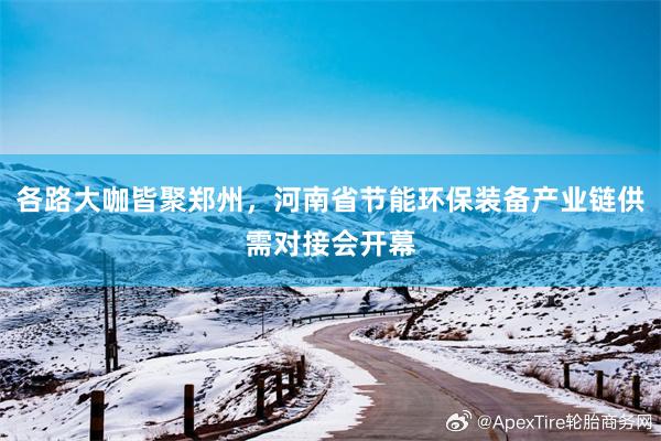 各路大咖皆聚郑州，河南省节能环保装备产业链供需对接会开幕