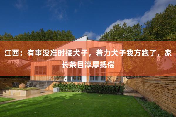 江西：有事没准时接犬子，着力犬子我方跑了，家长条目淳厚抵偿
