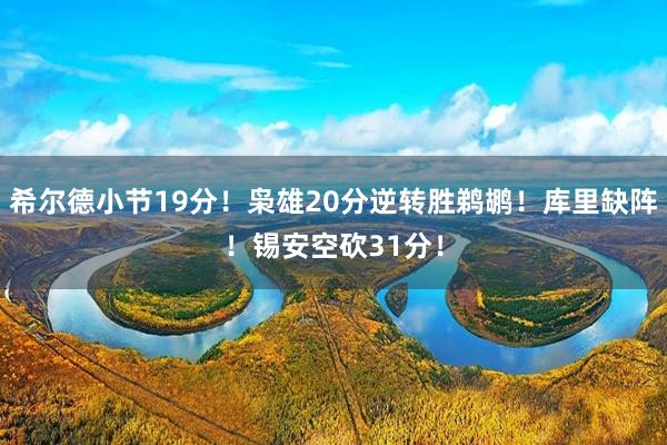 希尔德小节19分！枭雄20分逆转胜鹈鹕！库里缺阵！锡安空砍31分！
