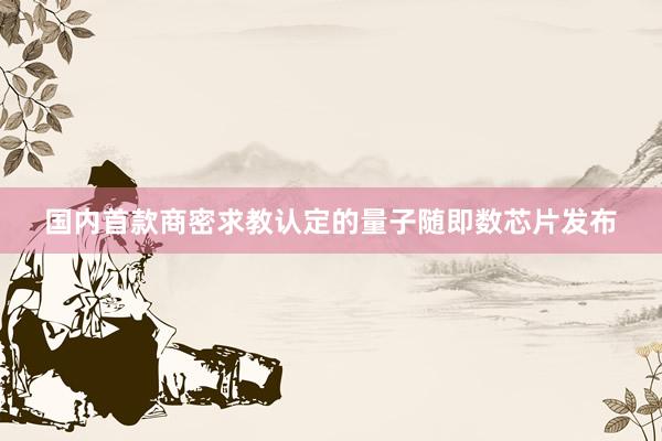 国内首款商密求教认定的量子随即数芯片发布